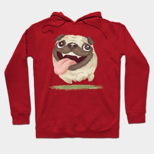 Active pug dog Hoodie